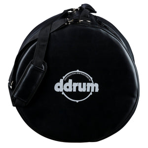 Black Synthetic Leather 7x14 Snare Drum Bag w/Logo