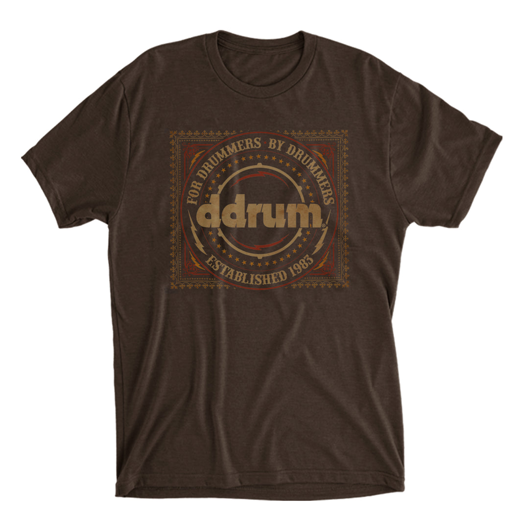 ddrum Stamp Dark Brown T-Shirt